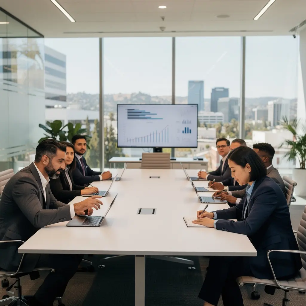 Modern office environment