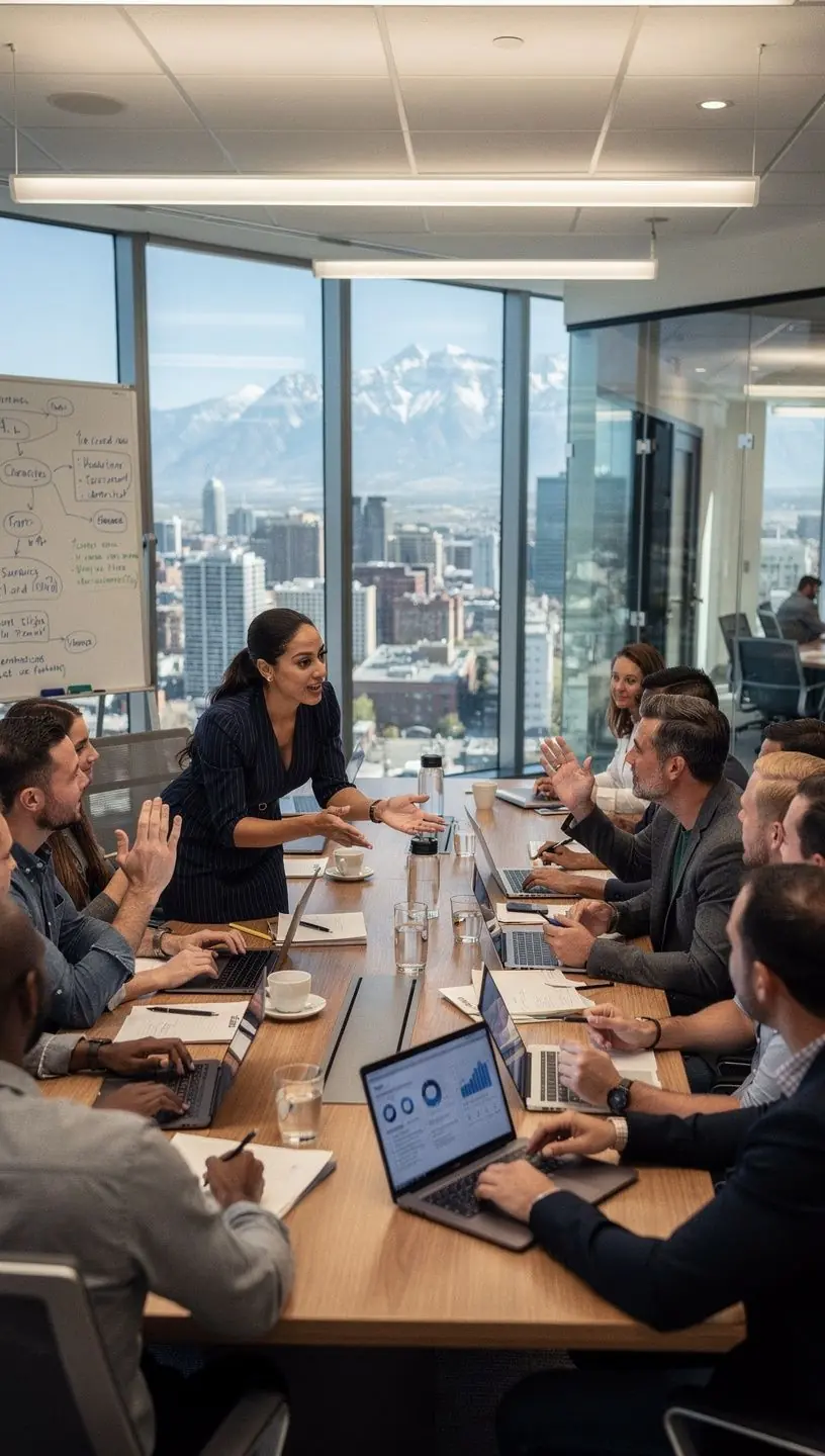 Professional team collaboration